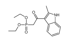2-diethoxyphosphoryl-1-(2-methyl-1H-indol-3-yl)ethanone结构式