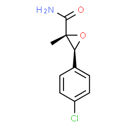 (2R,3S)-3-(4-CHLOROPHENYL)-2-METHYLOXIRANE-2-CARBOXAMIDE Structure