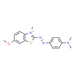 bis[2-[[4-(dimethylamino)phenyl]azo]-6-methoxy-3-methylbenzothiazolium] sulphate Structure