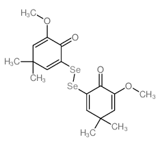 2-methoxy-6-[(5-methoxy-3,3-dimethyl-6-oxo-1-cyclohexa-1,4-dienyl)selanylselanyl]-4,4-dimethyl-cyclohexa-2,5-dien-1-one picture