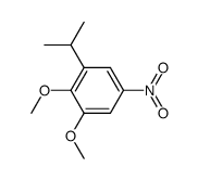 1-isopropyl-2,3-dimethoxy-5-nitro-benzene Structure
