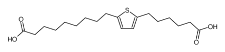 9-[5-(5-carboxy-pentyl)-[2]thienyl]-nonanoic acid Structure