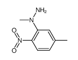 N-methyl-N-(5-methyl-2-nitro-phenyl)-hydrazine结构式