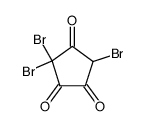 3,3,5-tribromo-cyclopentane-1,2,4-trione Structure