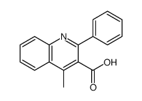 4-Methyl-2-phenylquinoline-3-carboxylic acid结构式