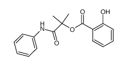 α-salicyloyloxy-isobutyric acid anilide Structure