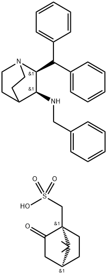 (2S,3S)-2-benzhydryl-N-benzylquinuclidin-3-amine- (1R)-10-ca mphorsulfonate picture