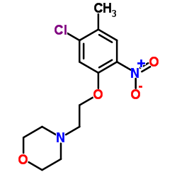 4-[2-(5-Chloro-4-methyl-2-nitrophenoxy)ethyl]morpholine Structure