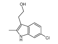 2-(6-chloro-2-methyl-1H-indol-3-yl)ethanol结构式