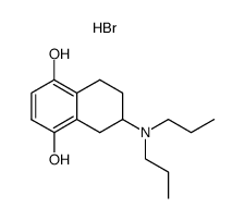 6-Dipropylamino-5,6,7,8-tetrahydro-naphthalene-1,4-diol; hydrobromide结构式