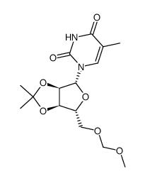 2',3'-O-isopropylidene-5'-O-methoxymethyl-5-methyluridine Structure