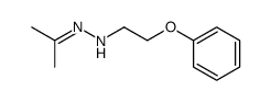 1-phenoxy-2-<(1-methylethylidene)hydrazino>ethane结构式