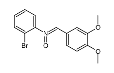 2-bromo-N-(3,4-dimethoxybenzylidene)aniline N-oxide结构式