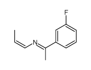 1-(3-fluorophenyl)-N-prop-1-enylethanimine结构式
