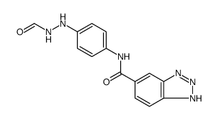 1H-Benzotriazole-6-carboxamide, N-[4-(2-formylhydrazinyl)phenyl]结构式