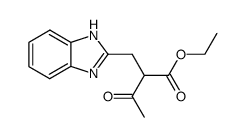 ethyl 2-[(benzimidazol-2-yl)methyl]-3-oxopropanoate结构式