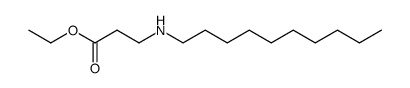 β-N-Decylaminopropionsaeureethylester结构式