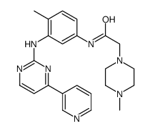 2-(4-methylpiperazin-1-yl)-N-[4-methyl-3-[(4-pyridin-3-ylpyrimidin-2-yl)amino]phenyl]acetamide结构式