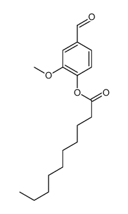 (4-formyl-2-methoxyphenyl) decanoate结构式