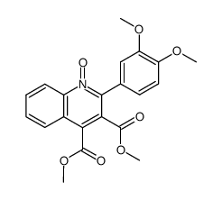 dimethyl 2-(3,4-methoxyphenyl)quinoline-3,4-dicarboxylate 1-oxide结构式