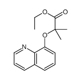 ethyl 2-methyl-2-quinolin-8-yloxypropanoate结构式