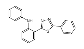 N-phenyl-2-(5-phenyl-1,3,4-thiadiazol-2-yl)aniline结构式