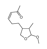 6-(5-methoxy-4-methyloxolan-3-yl)hex-3-en-2-one Structure