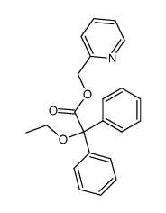 α,α-Diphenyl-α-ethyloxy-essigsaeurepyridin-2-yl-methylester结构式