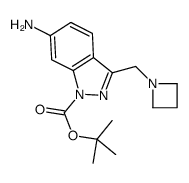 6-AMINO-3-AZETIDIN-1-YLMETHYL-INDAZOLE-1-CARBOXYLIC ACID TERT-BUTYL ESTER Structure