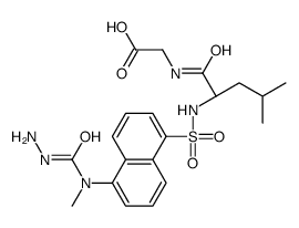 dansylhydrazide-leucyl-glycine structure
