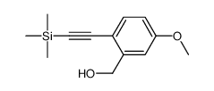[5-methoxy-2-(2-trimethylsilylethynyl)phenyl]methanol Structure