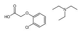 2-(2-chlorophenoxy)acetic acid,N,N-diethylethanamine结构式