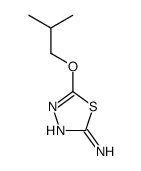 5-(2-methylpropoxy)-1,3,4-thiadiazol-2-amine结构式