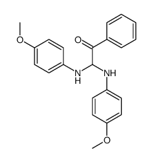 2,2-bis(4-methoxyanilino)-1-phenylethanone结构式