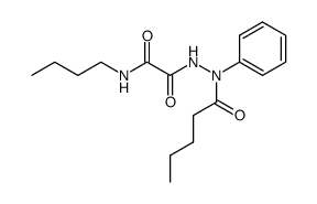 N-Butyl-2-oxo-2-(N'-pentanoyl-N'-phenyl-hydrazino)-acetamide结构式