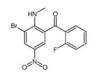 [3-bromo-2-(methylamino)-5-nitrophenyl]-(2-fluorophenyl)methanone结构式