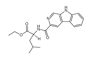 β-carboline-3-carbonyl-L-leucine ethyl ester Structure