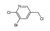 2-chloro-3-bromo-5-chloromethylpyridine结构式