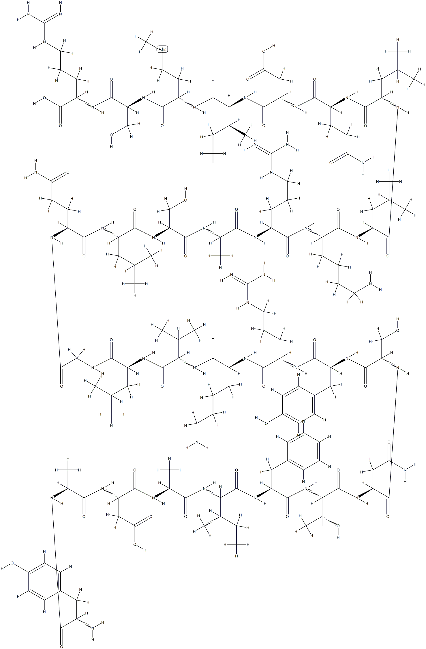 somatotropin releasing hormone (1-29)结构式