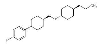 1-FLUORO-4-(TRANS-4-(2-(TRANS-4-PROPYLCYCLOHEXYL)ETHYL)CYCLOHEXYL)BENZENE structure