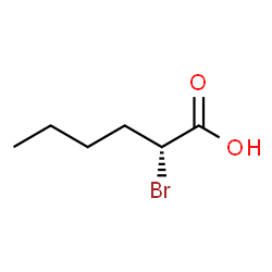 Hexanoic acid, 2-bromo-, (2R)-结构式