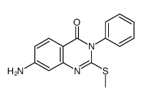 7-amino-2-methylsulfanyl-3-phenylquinazolin-4-one Structure