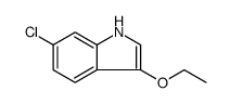 1H-Indole, 6-chloro-3-ethoxy Structure