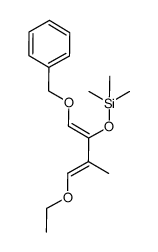 [(1Z,3E)-1-benzyloxy-4-ethoxy-3-methylbuta-1,3-dien-2-yloxy]trimethylsilane结构式