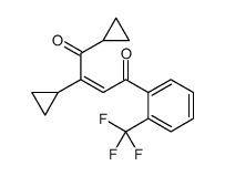 1,2-dicyclopropyl-4-[2-(trifluoromethyl)phenyl]but-2-ene-1,4-dione结构式