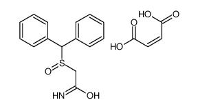 2-benzhydrylsulfinylacetamide,but-2-enedioic acid Structure