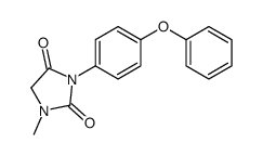 1-methyl-3-(4-phenoxyphenyl)imidazolidine-2,4-dione结构式