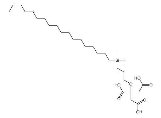 2-[3-[dimethyl(octadecyl)silyl]propoxy]propane-1,2,3-tricarboxylic acid Structure