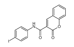 N-(4-iodophenyl)-2-oxo-2H-chromene-3-carboxamide structure