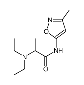 2-(diethylamino)-N-(3-methyl-1,2-oxazol-5-yl)propanamide结构式